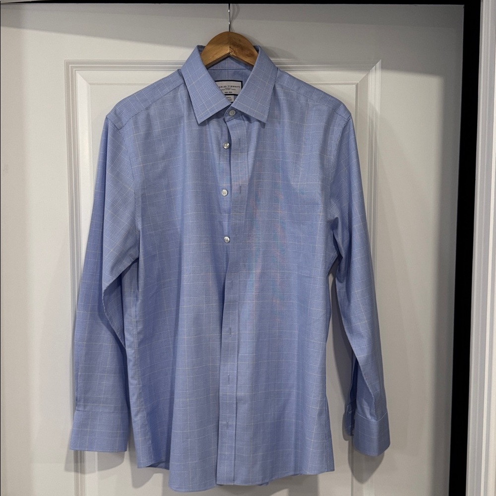 Charles Tyrwhitt Blue Checkered Shirt